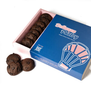 کوکی براونی با فیلنگ کرم شکلاتی